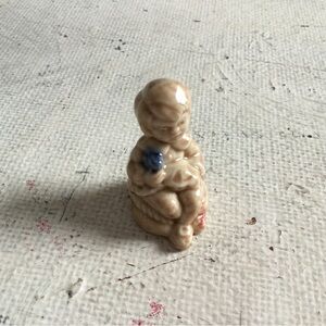 Red rose tea vintage ‘Little Jack Horner’ Figurine with Blue Accent